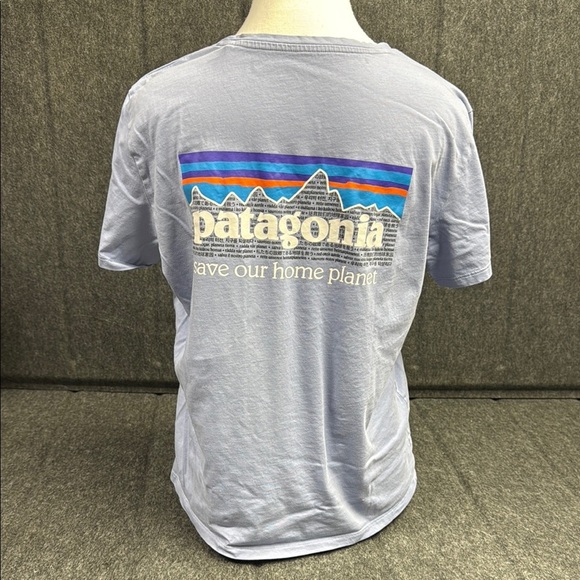 Patagonia blue  and Purple Short Sleeve Tee - Picture 3 of 6